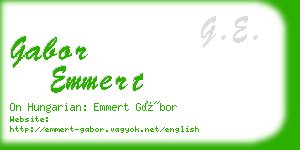 gabor emmert business card